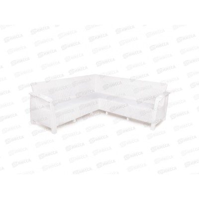 Диван "Ротанг-плюс" угловой белый М8347 *1 Диван "Ротанг-плюс" угловой белый М8347 *1