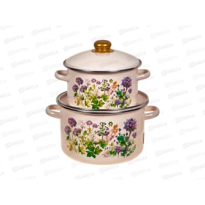 Набор кастрюль Адель бисквит 3л+5,5л 2-213/4