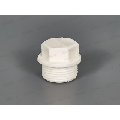 Заглушка PP-R с резьбой 25 белый, Jakko *100/1000 Заглушка PP-R с резьбой 25 белый, Jakko *100/1000