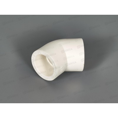 Отвод PP-R 45 белый 25 Jakko *50/450 Отвод PP-R 45 белый 25 Jakko *50/450