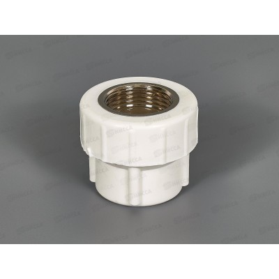 Адаптер PP-R с внутренней резьбой белый 20x3/4" Jakko *20/80 Адаптер PP-R с внутренней резьбой белый 20x3/4" Jakko *20/80