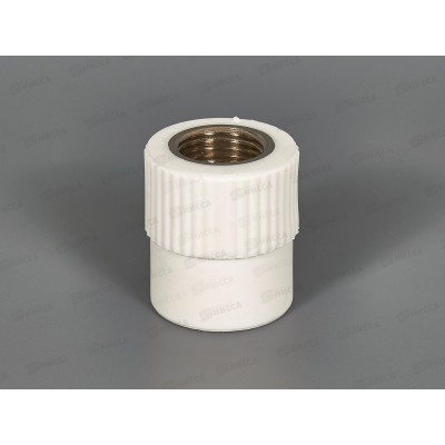 Адаптер PP-R с внутренней резьбой белый 25x1/2&quot Jakko *25/250