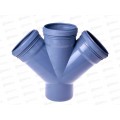Крестовина канализационная 45 серая 110-110 Jakko *10