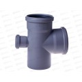 Крестовина канализационная серая 110х110х50 90(тыл) *20