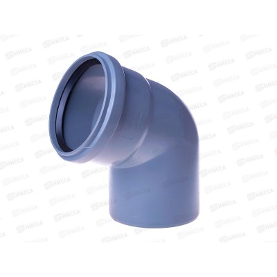 Отвод канализационный 67 серый 110    *60