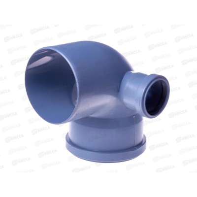 Отвод канализационный 87 левый серый 110-50 Jakko *25