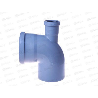 Отвод канализационный 87 (вверх) серый 110-50 *25 Отвод канализационный 87 (вверх) серый 110-50 *25