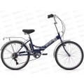 Велосипед 24" 6ск RUSH START 130 V-brake ST синий рама 15" В 219054