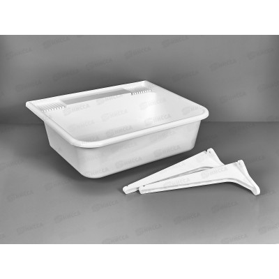 Раковина для сада с кронштейном пластиковая М8539 *7 Раковина для сада с кронштейном пластиковая М8539 *7