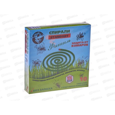 FROG Спирали от комаров Стандарт с подставкой фитиль *60 FROG Спирали от комаров Стандарт с подставкой фитиль *60