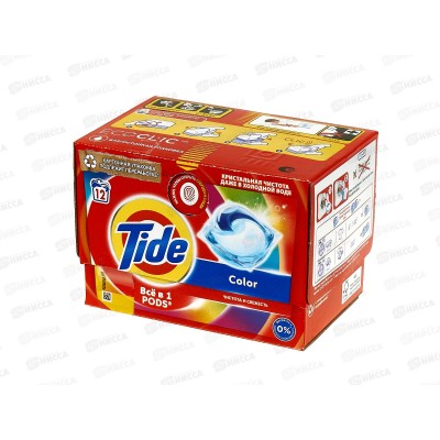 ТАЙД Автомат гель СМС жидкий Колор 12*16,8г в растворимых капсулах *4 ТАЙД Автомат гель СМС жидкий Колор 12*16,8г в растворимых капсулах *4