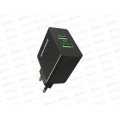Зарядное устройство сетевое 2USB 2.4A PURE More choice NC11 черный *20 Зарядное устройство сетевое 2USB 2.4A PURE More choice NC11 черный *20