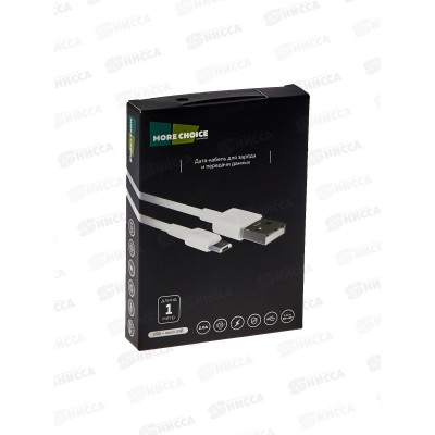 Дата-кабель More USB 2.0A для micro USB PURE choice K19m TPE 1м, белый *24