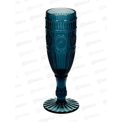 Бокал для шампанского 180мл &quotЛарго&quot синий 4192566