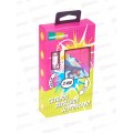 Зарядное устройство сетевое 2USB 2.4A для Lightning 8-pin More choice NC46i 1м, розовый