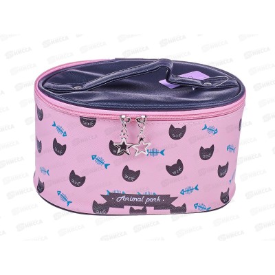 Ameli Косметичка Бочонок розовый с котиками Ameli Косметичка Бочонок розовый с котиками