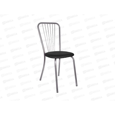 Стул Венеция 4, к/з черный, краска хром