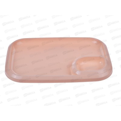 Блюдо для шашлыка с соусницей бежевое ИНТ *20 Блюдо для шашлыка с соусницей бежевое ИНТ *20