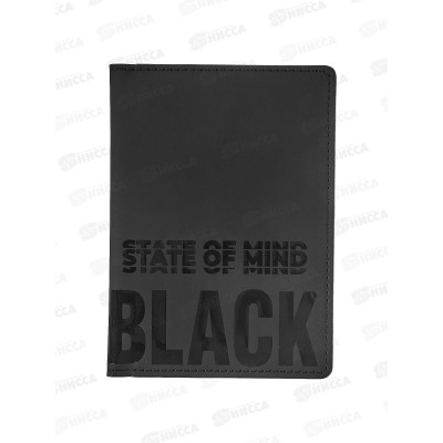 Обложка для паспорта  deVENTE State of Mind Black икс.кожа 1030401