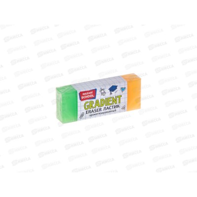 Ластик MAZARI Gradient прямоугольный,M-8538 *36/864 Ластик MAZARI Gradient прямоугольный,M-8538 *36/864