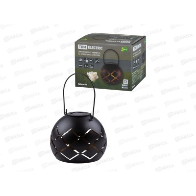 Светильник СС &quotЛофт 2&quot на солнечных батареях, сталь 15*12см TDM, 0120