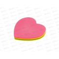 Блок липкий ПП Сердечко, 5 цветов неон, 100л, 3Б-4589 *12 Блок липкий ПП Сердечко, 5 цветов неон, 100л, 3Б-4589 *12