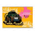 Альбом для рисования 8л ПП Зелёный джип, 08-5103 Альбом для рисования 8л ПП Зелёный джип, 08-5103