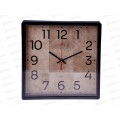 Часы настенные &quot21 Век&quot 3028-012 Фактура квадрат 30х30см, корпус черный &quotРубин&quot