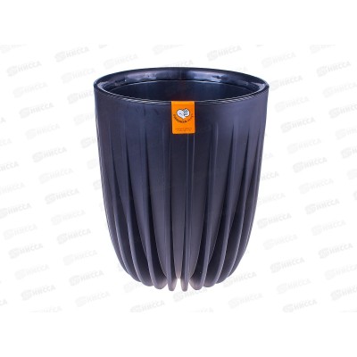 Горшок для цветов Сигма 18л Черный (с вкладкой) д.30, h37 *1 Горшок для цветов Сигма 18л Черный (с вкладкой) д.30, h37 *1