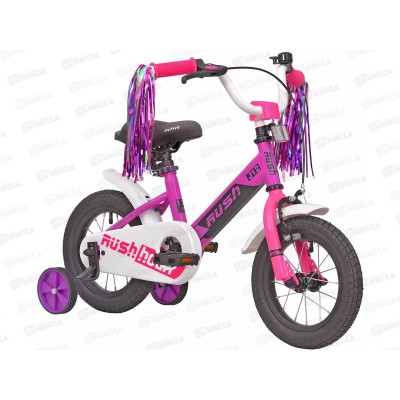 Велосипед 12&quot RUSH HOUR J12 фиолетовый В, 313713