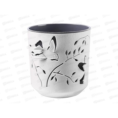 Кашпо &quotКолибри&quot 2,5л Белый/антрацит КШ-4649 *12