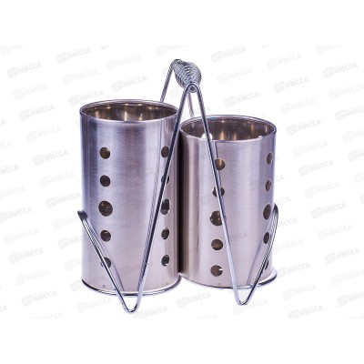 Подставка для столовых приборов нержавеющая сталь 10см AST-002-ПС-14 *40 Подставка для столовых приборов нержавеющая сталь 10см AST-002-ПС-14 *40