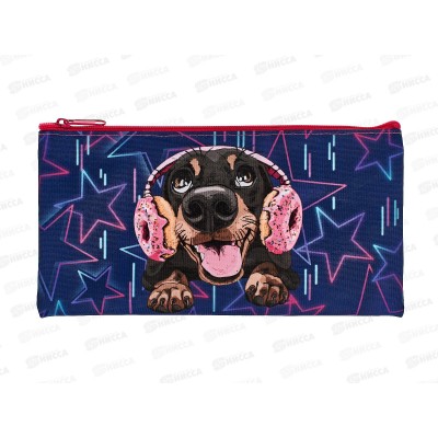 Пенал плоский CENTRUM Пес в наушниках,20,5*10,8см молн.,74531 Пенал плоский CENTRUM Пес в наушниках,20,5*10,8см молн.,74531