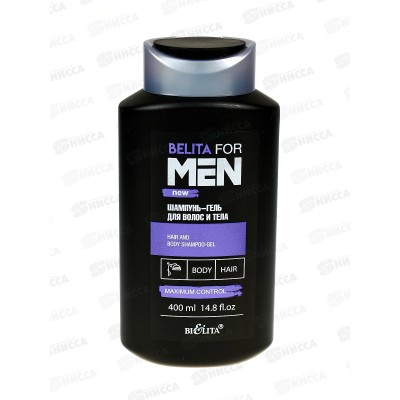 Belita For Men Шампунь-гель для волос и тела 400мл *10