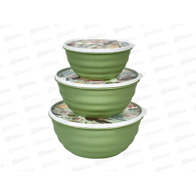 Набор мисок &quotLatina&quot 3шт с/кр Зеленый 222133818/08 *10