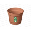 Горшок для цветов  &quotMint&quot 120мм 0,7л с поддоном Терракотовый 221611832/01 *42