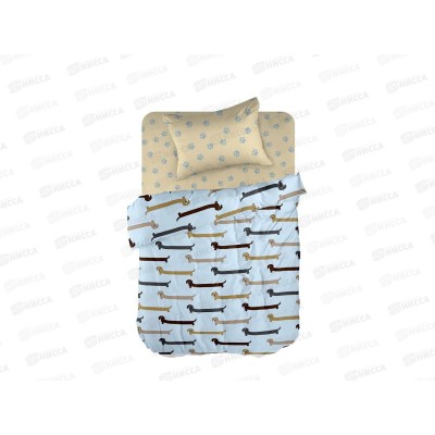 Комплект постельного белья 1,5сп перкаль &quotWenge&quot kids (70х70) рис. 60060-1/60070-1 Buddy