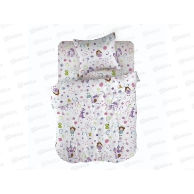 Комплект постельного белья детский перкаль &quotWENGE&quot baby (40х60) 60089-1 Princess and dragon