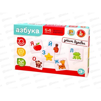 Игра настольная Азбука. "Учим буквы" 05315 Игра настольная Азбука. "Учим буквы" 05315