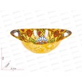 Салатник овальный с ручками &quotArabesgue&quot (желтый) 22,5х15х6,5см, 0860151  *8/48
