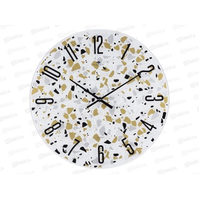 Часы настенные &quot21 Век&quot 4041-028 &quotГранит&quot Рубин d-39см открытая стрелка