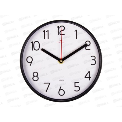Часы настенные &quot21 Век&quot 2019-111В &quotКлассика&quot корпус черный d-19.5