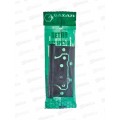 Петля без врезки 100*75*2,5 BLM  матовый черный 2BB Сазар *2