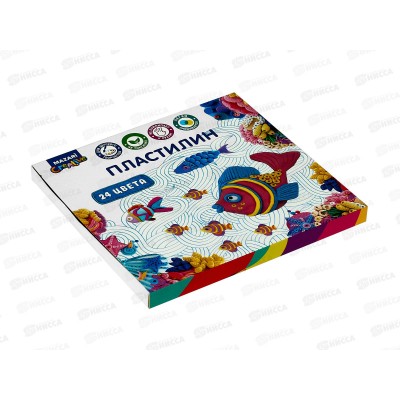 Пластилин 24цвета 480г MAZARI Классический М-2145-24*10 Пластилин 24цвета 480г MAZARI Классический М-2145-24*10