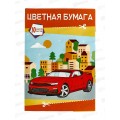 Цветная бумага 10л 10цв АКАД А4 папка Астронавт машинка 14672/2-EAC *30