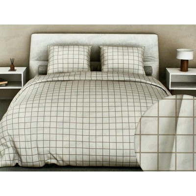 Комплект постельного белья 1,5сп бязь 200 Таттерсол светло-серый