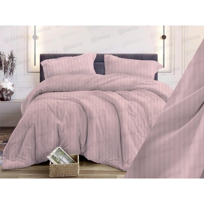Комплект постельного белья 1,5 спальный бязь 334 Страйп пудровый