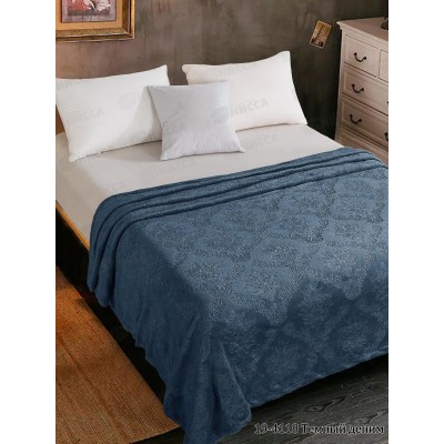 Плед Велсофт 220*200 062 19-4118 Темный деним Плед Велсофт 220*200 062 19-4118 Темный деним