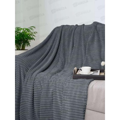 Плед велсофт 180*200 18-0202 Лавовый дым