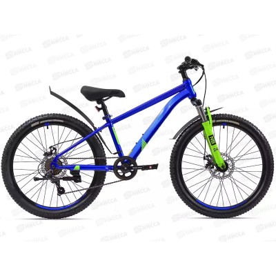 Велосипед 24" 7ск RUSH HOUR NX 405 DISC ST синий рама 13" П, 388053